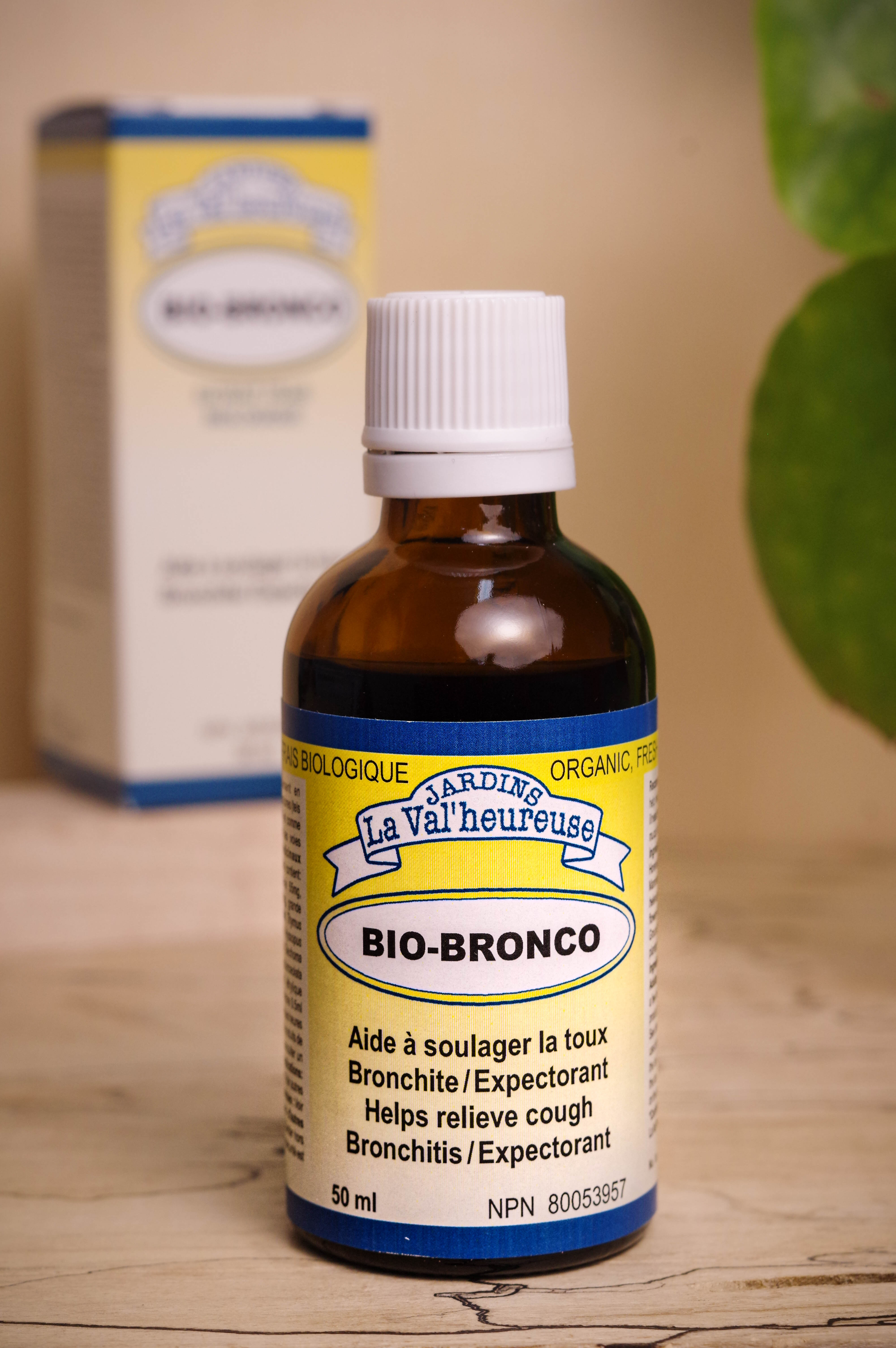 Bouteille du complexe Bio-Bronco avec sa boite en arrière plan