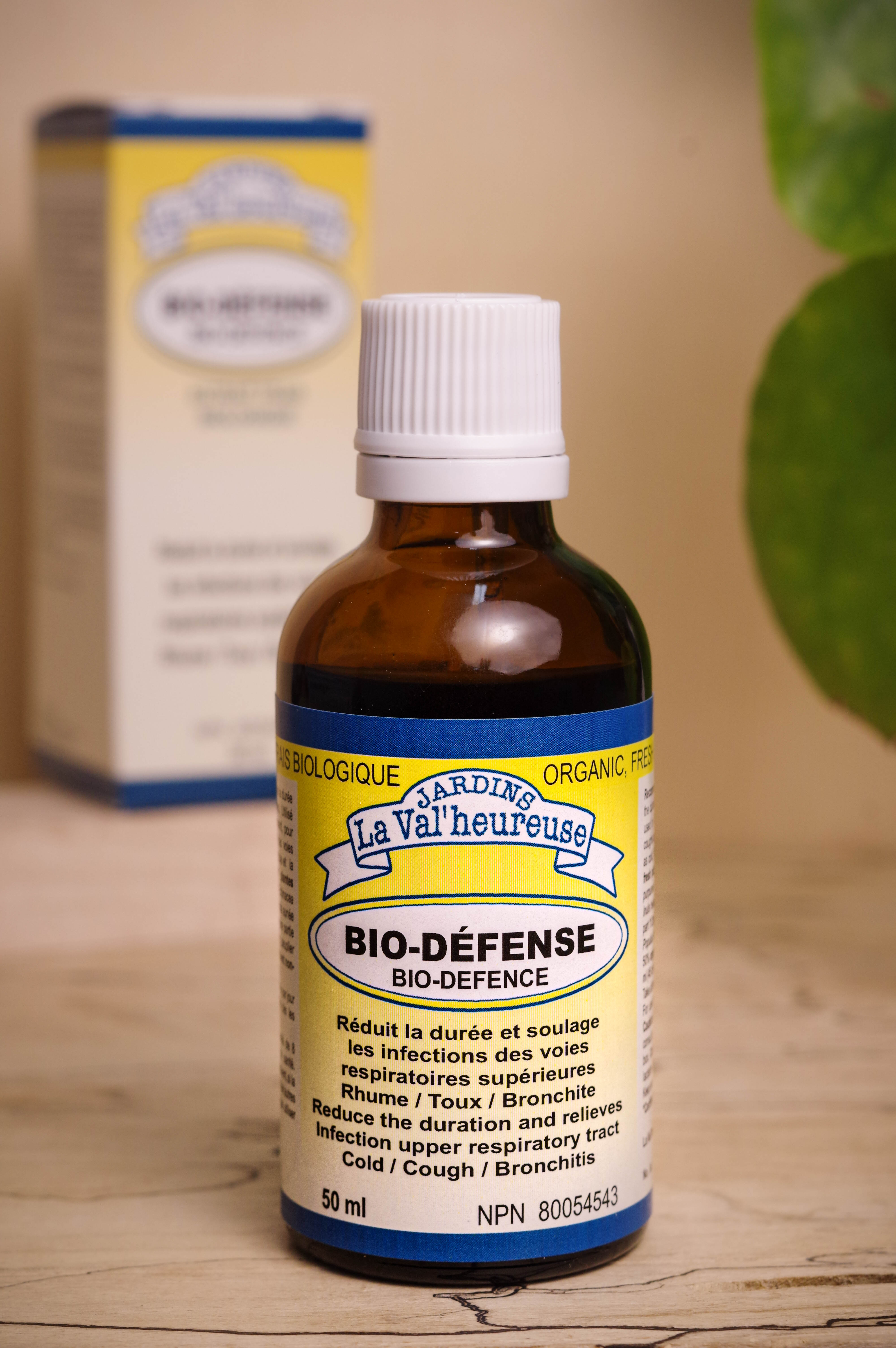 Bouteille du complexe Bio-Defense avec sa boite en arrière plan
