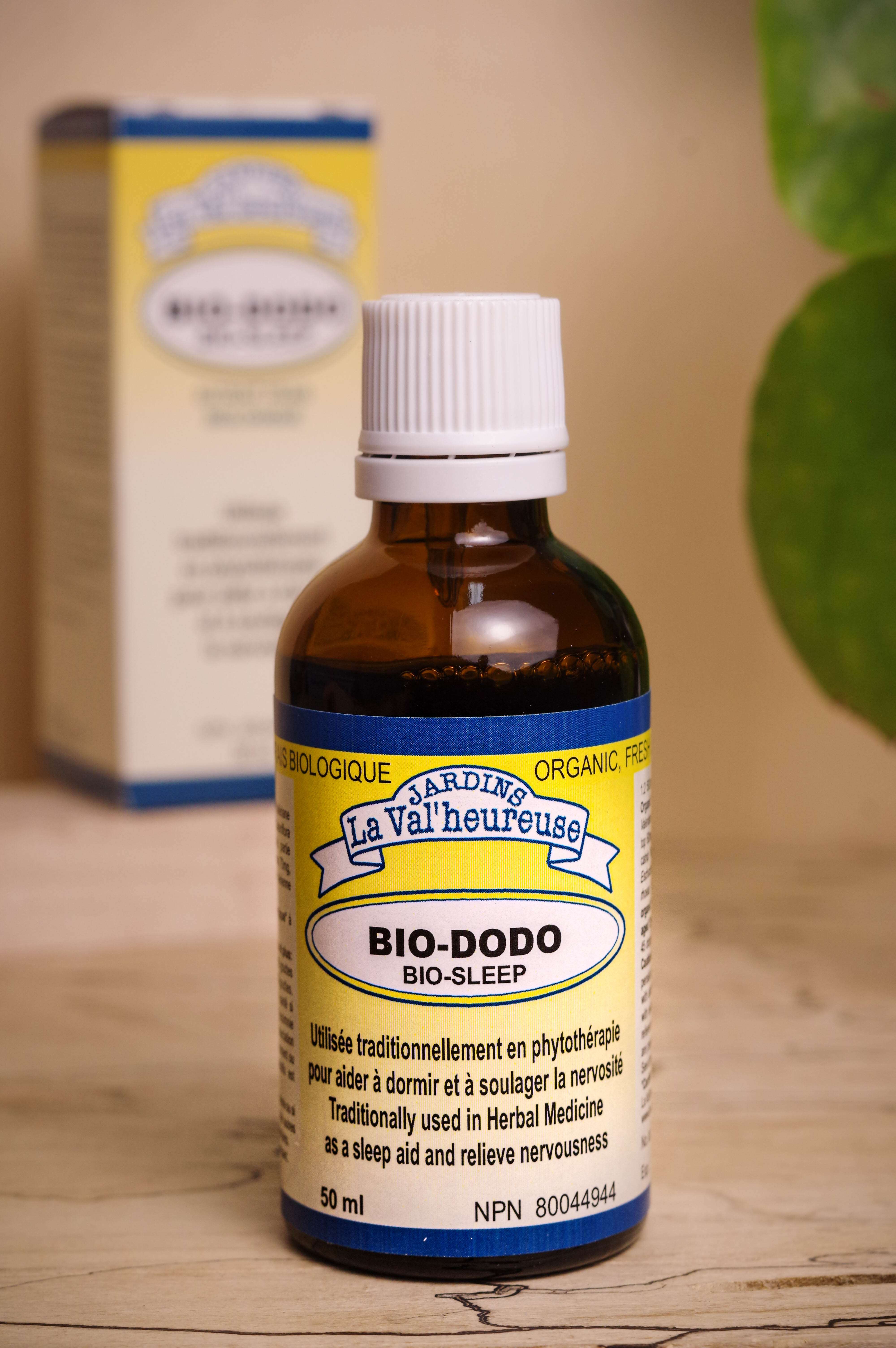 Bouteille du complexe Bio-Dodo avec sa boite en arrière plan