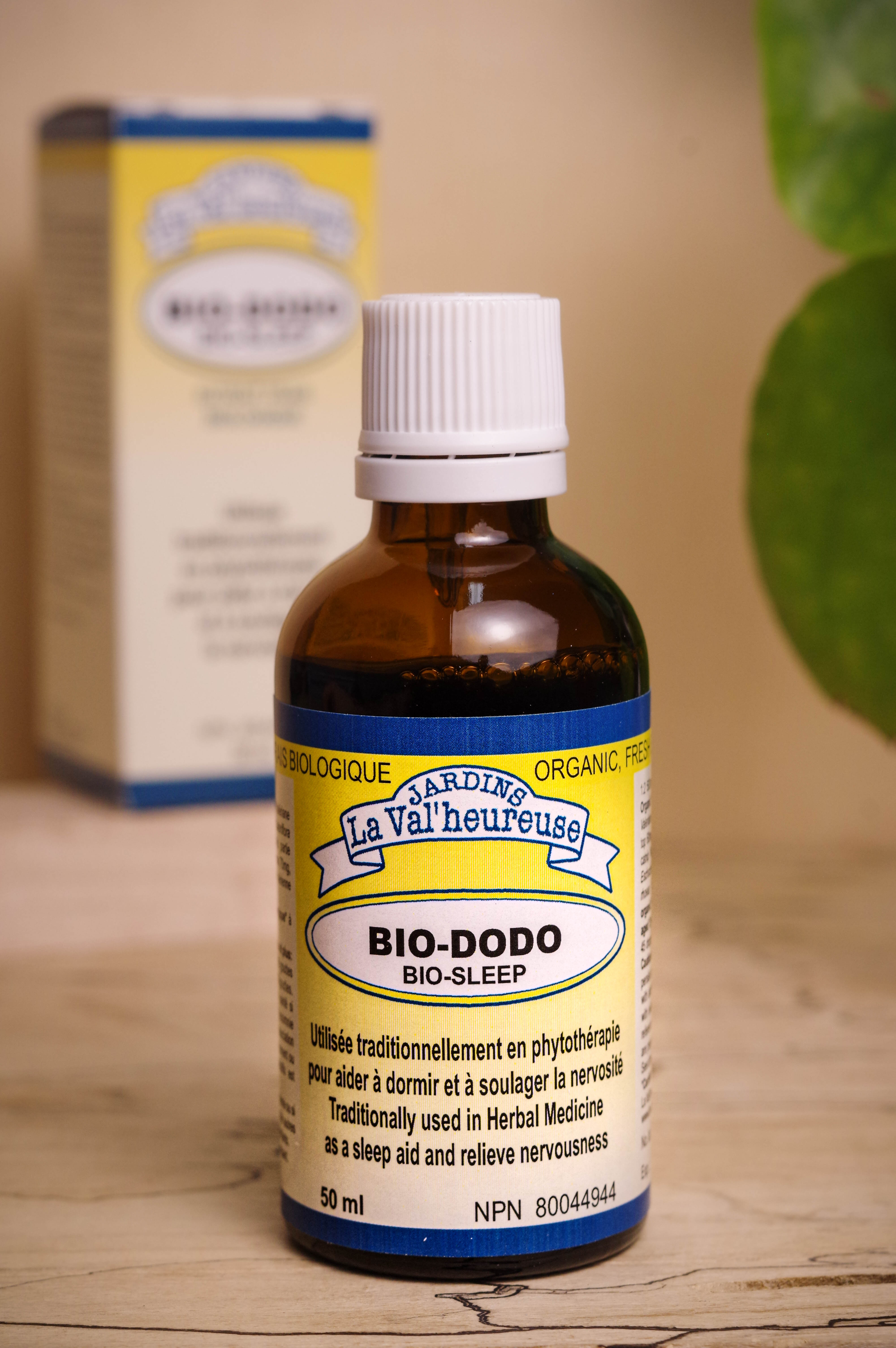 Bouteille du complexe Bio-Dodo avec sa boite en arrière plan