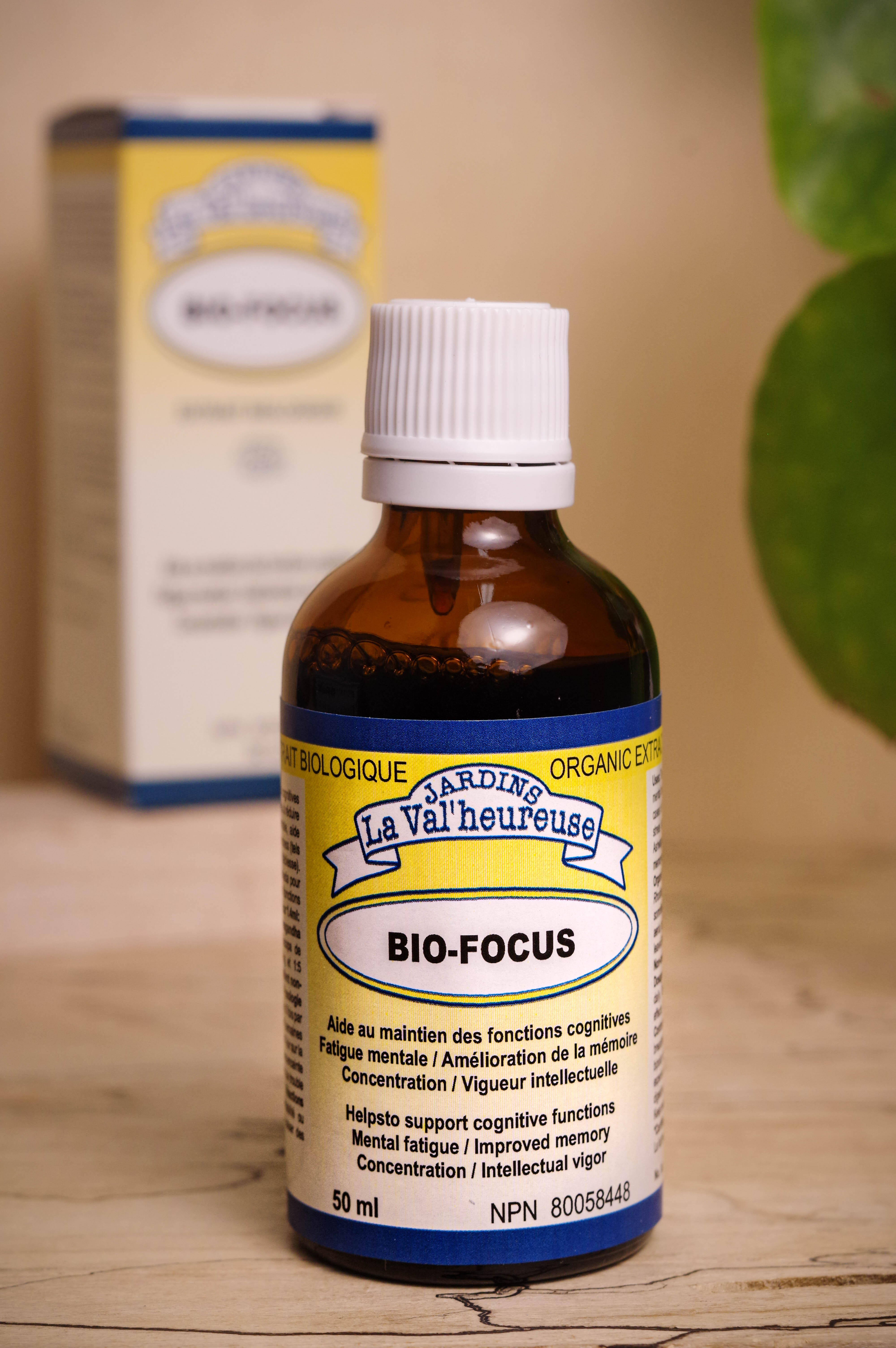 Bouteille du complexe Bio-Focus avec sa boite en arrière plan