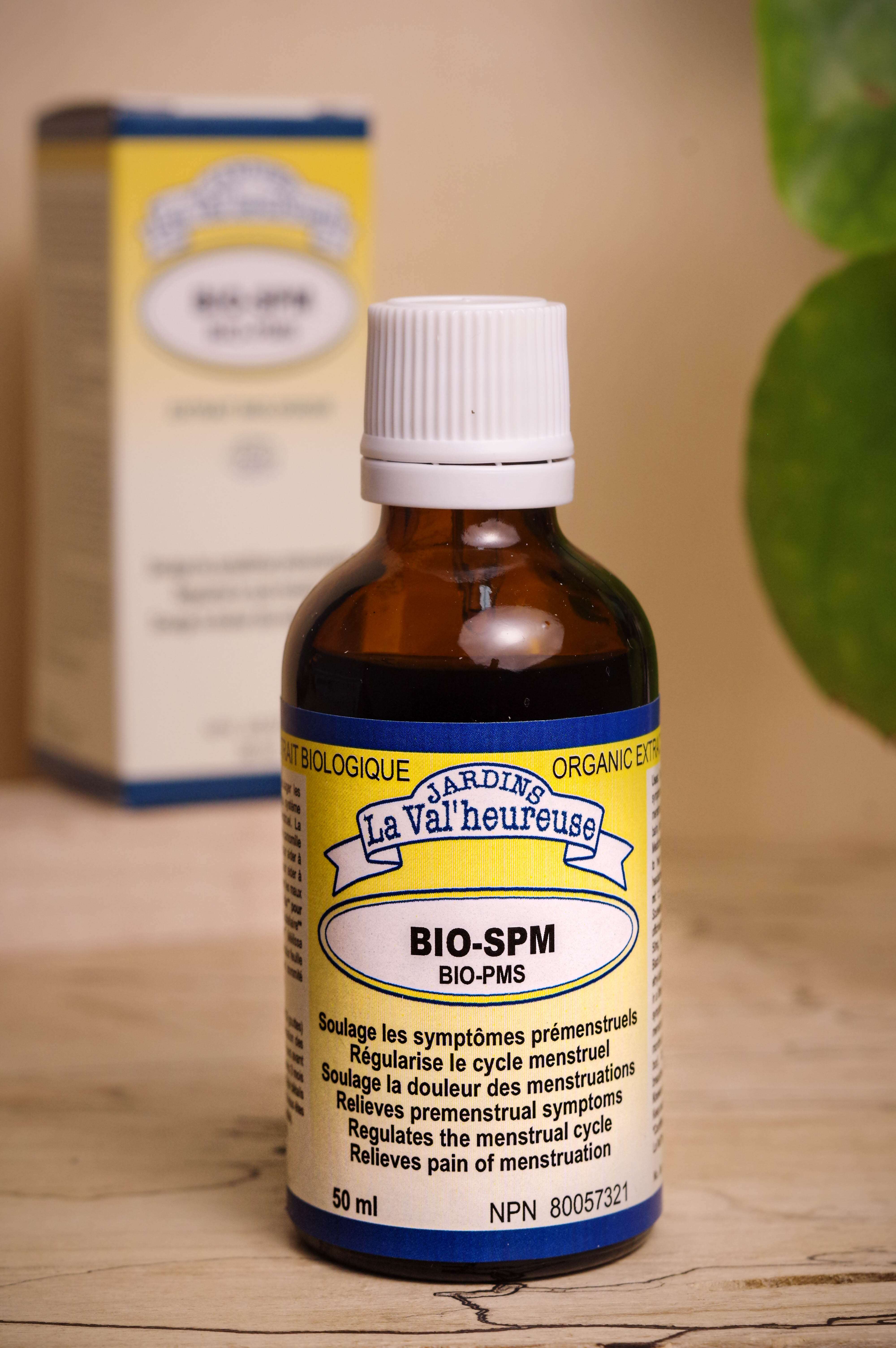 Bouteille du complexe Bio-SPM avec sa boite en arrière plan