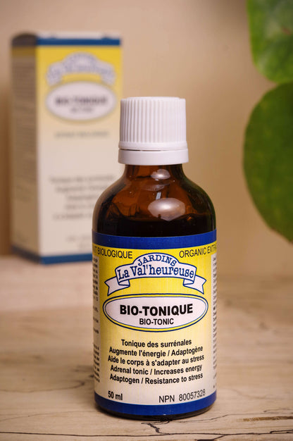 Bouteille du complexe Bio-Tonique avec sa boite en arrière plan