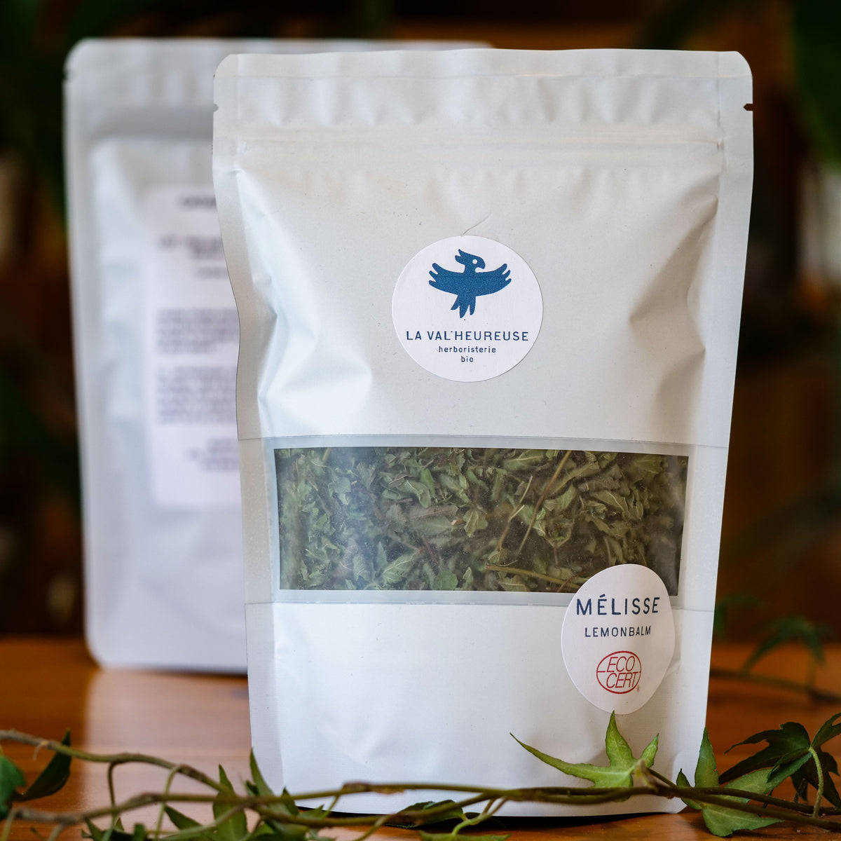 Sachet de Mélisse biologique séchée La Val'Heureuse.