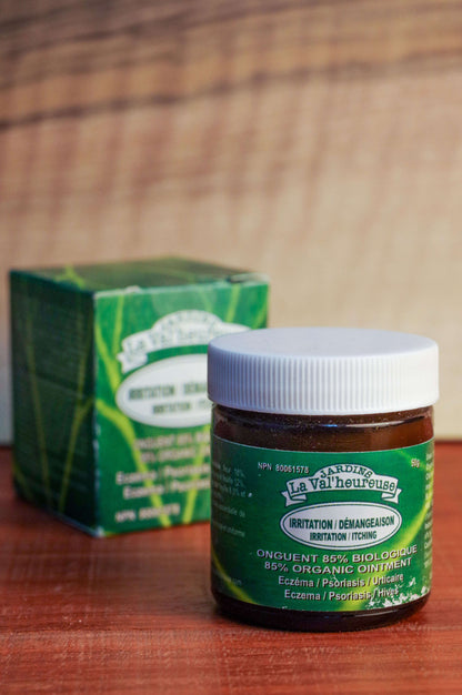 Pot d'onguent Irritation Démangeaison devant sa boite (50mL)