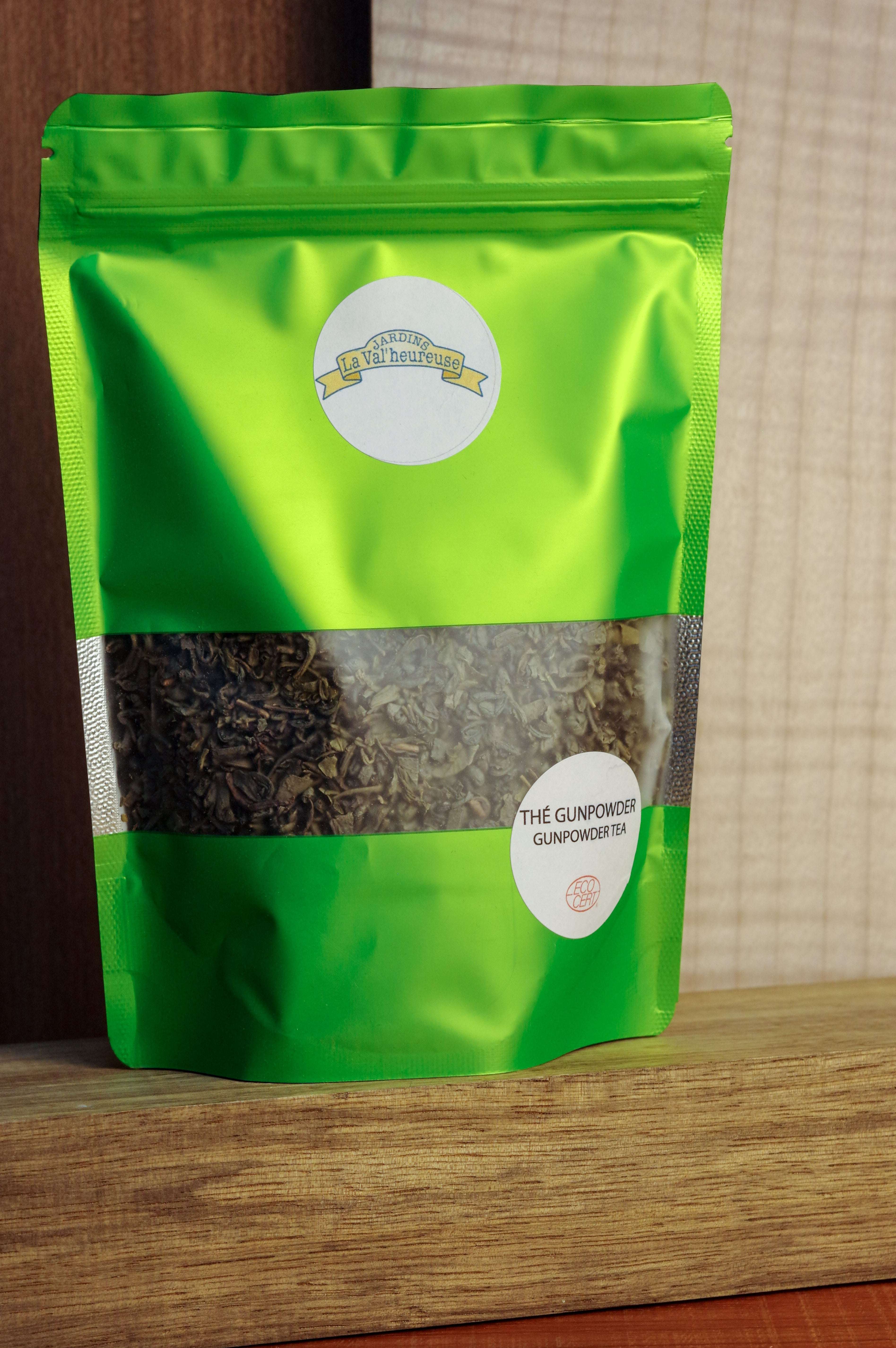 Sachet de 100g de thé vert "Gunpowder"