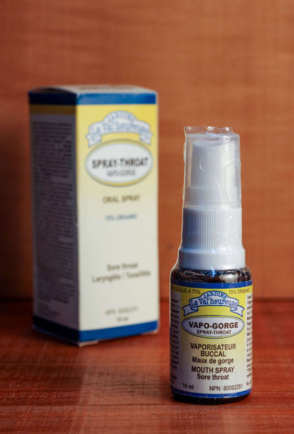 Vaporisateur Vapo-Gorge 15mL devant sa boite